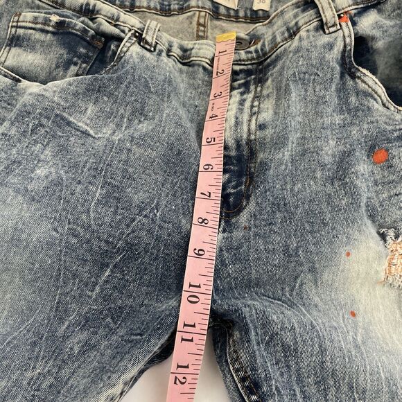 Evolution in Design Jeans Men's 38x32 Distressed Color Splash Y2K Hip Hop Skater - Picture 7 of 13